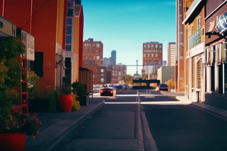 A colorful and vibrant urban landscape showcasing the diverse styles of street art in an imaginary place.