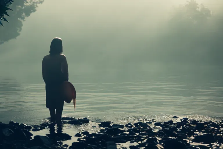 A misty oasis in a bustling city. A solitary figure immersed in warm, healing waters. The steam rises, enveloping the bather in a cocoon of relaxation.